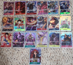 Bandai One Piece Card Game Chinese 19-Card Foil/SR BULK Lot - Image 1