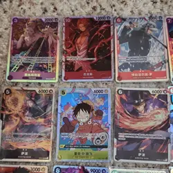 Bandai One Piece Card Game Chinese 19-Card Foil/SR BULK Lot - Image 2
