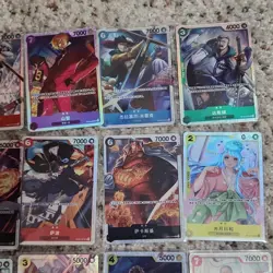 Bandai One Piece Card Game Chinese 19-Card Foil/SR BULK Lot - Image 3
