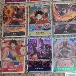 Bandai One Piece Card Game Chinese 19-Card Foil/SR BULK Lot - Image 4