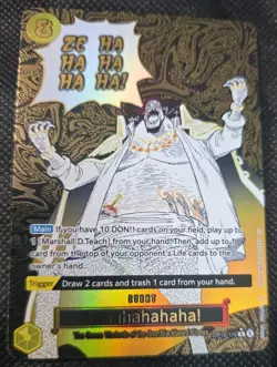 Bandai One Piece Card Game Zehahahahaha! Event Rare Foil Alt Art OP16-116 - Image 1