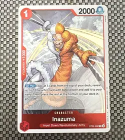 Inazuma ST30-002 NM One Piece Starter Deck EX: Luffy & Ace - Image 1