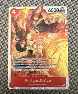 Portgas.D.Ace (007) ST30-007 SR Foil NM One Piece Starter Deck EX: Luffy & Ace - Image 1