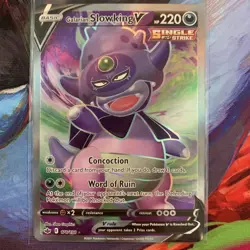 Pokemon Galarian Slowking v TCG Sword & Shield Chilling Reign Holo Card 179/198 - Image 1