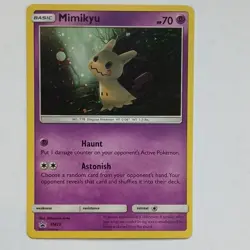 Mimikyu SM29 Holo Black Star Promo Pokemon Card - NM/M - Image 1