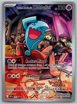 Team Rocket's Wobbuffet Holo Promo SV: Scarlet & Violet Promo Cards 203 NM - Image 1