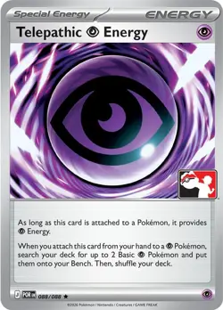Telepathic Psychic Energy 088/088 Rare Prize Pack Series Cards Pokemon NM/M - Image 3