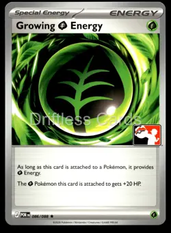 Growing Grass Energy 086/088 Rare Prize Pack Series Cards Pokemon NM/M - Image 1