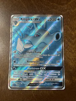 Pokemon TCG Kingdra GX 66/70 Ultra Rare Full Art Holo Dragon Majesty NM Card - Image 1