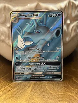 Pokemon TCG Kingdra GX 66/70 Ultra Rare Full Art Holo Dragon Majesty NM Card - Image 3