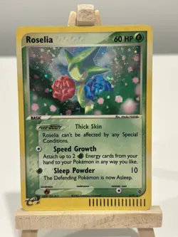 Pokemon TCG EX Dragon Roselia Holo Rare Card 9/97 NM - Image 1