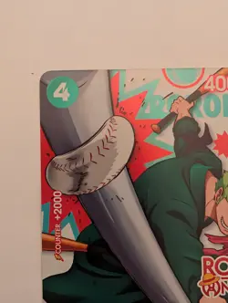 One Piece x Round 1 English Promo Card Roronoa Zoro PRB02-006 - Image 2