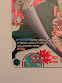 One Piece x Round 1 English Promo Card Roronoa Zoro PRB02-006 - Image 5
