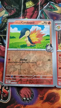 Pokemon Destined Rivals LOT Ethan's Typhlosion Rare Card Quilava Cyndaquil HOLO! - Image 4