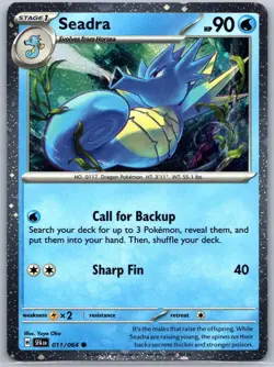 Seadra (Cosmos Holo) 011/064 Holo Miscellaneous Cards & Products Pokemon Holo NM - Image 1