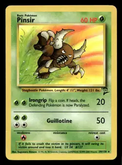 Base Set 2 Pinsir Pokemon TCG Single Card - Image 1
