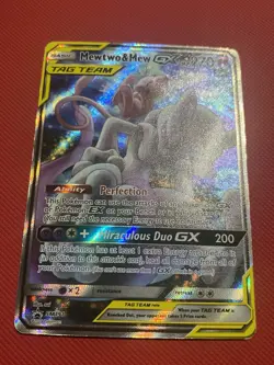 Mewtwo & Mew GX SM191 Sm Alternate Art Promo Pokemon Card TCG Tag team - Image 5
