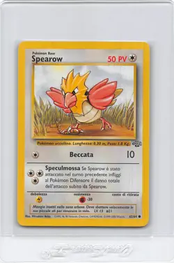 SPEAROW 62/64 - ITALIAN - JUNGLE SET - Unlimited - VINTAGE POKEMON CARD - NM - Image 1