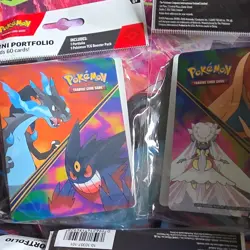Pokemon Mini Binders 60 Card Capacity Charizard Gengar. BINDER ONLY! - Image 1