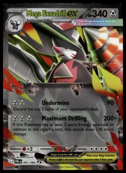 Mega Excadrill ex - 65 - Pitch Black - Pokemon Card - Near Mint - Image 1