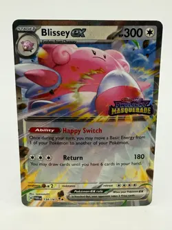 Pokemon Blissey Ex Stamped Promo Twilight Masquerade 134/167 - Image 1