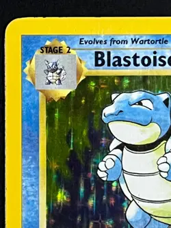 1999 Pokemon TCG Base Set Unlimited Edition - Blastoise 2/102 - HP/Damaged - Image 3