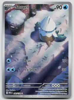 Snover 140/132 Mega Evolution Pokemon NM - Image 1