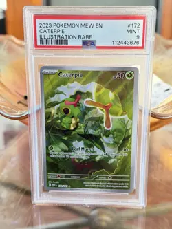 2023 Pokemon SV 151 Caterpie #172/165 PSA 9 - Image 1