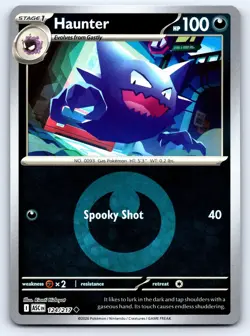 Haunter (Energy Symbol Pattern) 124/217 Ascended Heroes Pokemon Reverse Holo NM - Image 1