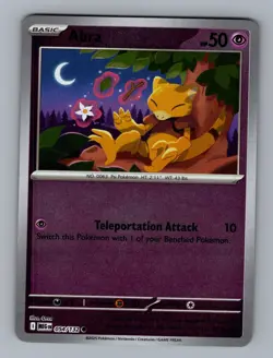 Abra 054/132 Common Mega Evolution Pokemon Reverse Holo Near Mint - Image 1