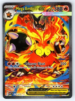 Mega Emboar ex 273/217 Special Illustration Rare Ascended Heroes Pokemon NM - Image 1