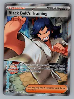 Black Belt's Training 255/217 Ultra Rare Ascended Heroes Pokemon Near Mint - Image 1