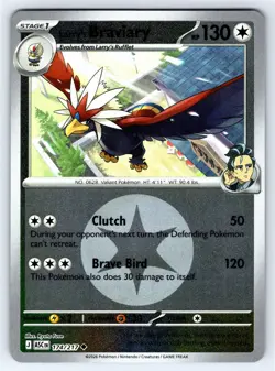 Larry's Braviary (Energy Symbol Pattern) 174/217 Ascended Heroes Reverse Holo NM - Image 1