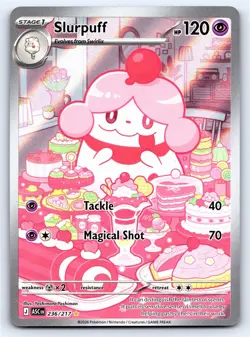Slurpuff 236/217 Illustration Rare Ascended Heroes Pokemon Holo Near Mint - Image 1