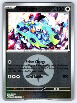 Terapagos (Energy Symbol Pattern) 178/217 Ascended Heroes Pokemon Reverse NM - Image 1