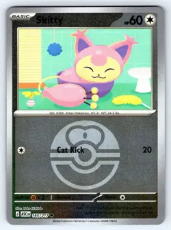 Skitty (Love Ball) 165/217 Holo Common Ascended Heroes Pokemon Reverse Holo NM - Image 1