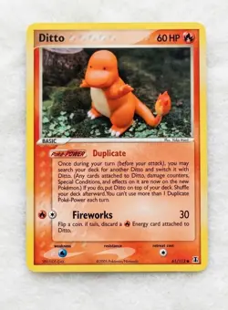 2005 Pokemon TCG: Ditto (Charmander) 061/113 from Delta Species Set. Mint/VNM. - Image 1