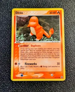 2005 Pokemon TCG: Ditto (Charmander) 061/113 from Delta Species Set. Mint/VNM. - Image 3