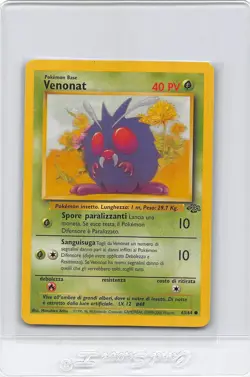 VENONAT 63/64 - ITALIAN - JUNGLE SET - Unlimited - VINTAGE POKEMON CARD - NM/LP - Image 1