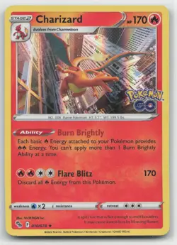 Charizard Pokemon GO 010/078 NM - Image 1