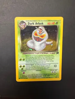 Dark Arbok 2/82 Rare Team Rocket Pokemon Unlimited Holo Heavily Played - Image 1