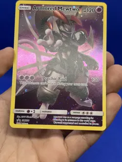 Pokemon Sun & Moon Armored Mewtwo SM228 Black Star Promo MP/INDENTIONS - Image 3