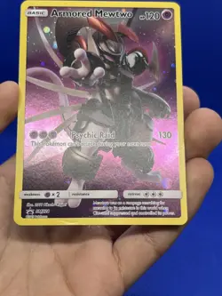 Pokemon Sun & Moon Armored Mewtwo SM228 Black Star Promo MP/INDENTIONS - Image 5