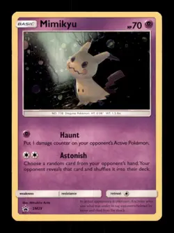 Mimikyu - SM29 Sun & Moon Promo Pokemon Cosmos Holo NM - Image 1