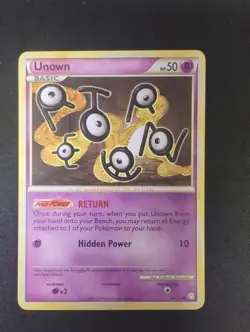 Pokemon TCG Unown Heartgold Soulsilver 54/123 Regular Uncommon MP - Image 1
