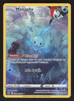 Manaphy GG06/GG70 Pokemon TCG Crown Zenith: Galarian Gallery NM - Image 1