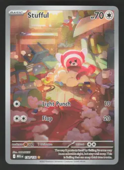Stufful 154/132 Pokemon TCG ME01: Mega Evolution NM - Image 1