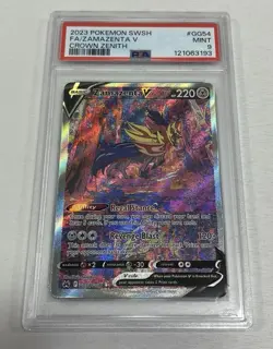 Pokemon Zamazenta V GG54/GG70 SWSH: Crown Zenith: Galarian Gallery Holo PSA 9 - Image 1