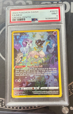 2023 Pokemon SWSH Mew-Crown Zenith-GG10-PSA Mint 9 - Image 1