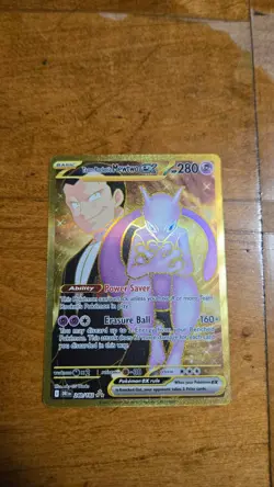 Team Rocket's Mewtwo ex 240/182 Sv10: Destined Rivals Holo Pokemon Card - Image 1